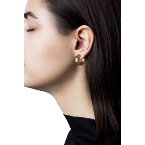 Jane Kønig - Small Chunky Hoops Forgyldt Sølv JKSC001-G